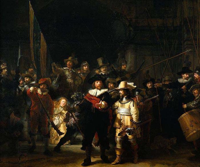 REMBRANDT Harmenszoon van Rijn The Night Watch or The Militia Company of Captain Frans Banning Cocq China oil painting art